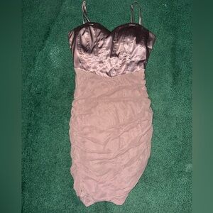 Satin Spaghetti Strap Mini Dress